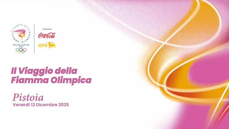 Milano Cortina 2026, la Fiamma Olimpica farà tappa anche a Pistoia